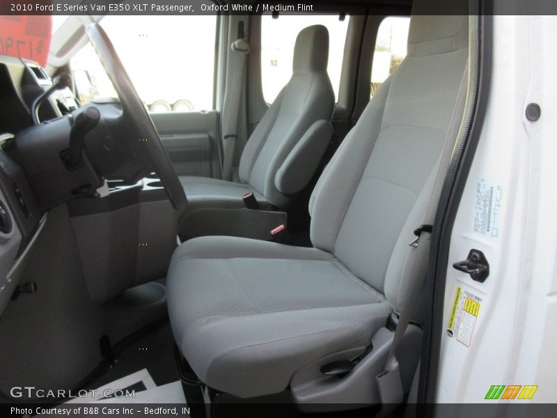 Oxford White / Medium Flint 2010 Ford E Series Van E350 XLT Passenger