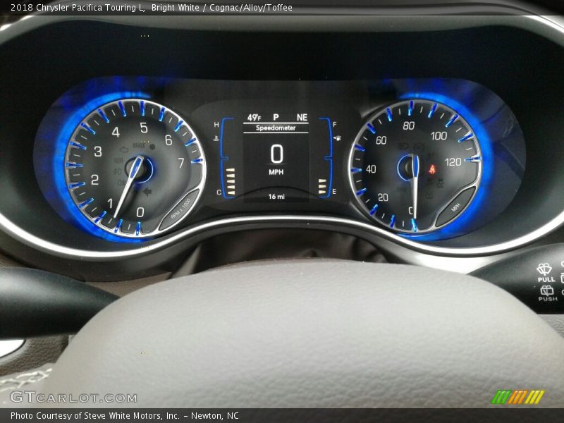 Bright White / Cognac/Alloy/Toffee 2018 Chrysler Pacifica Touring L