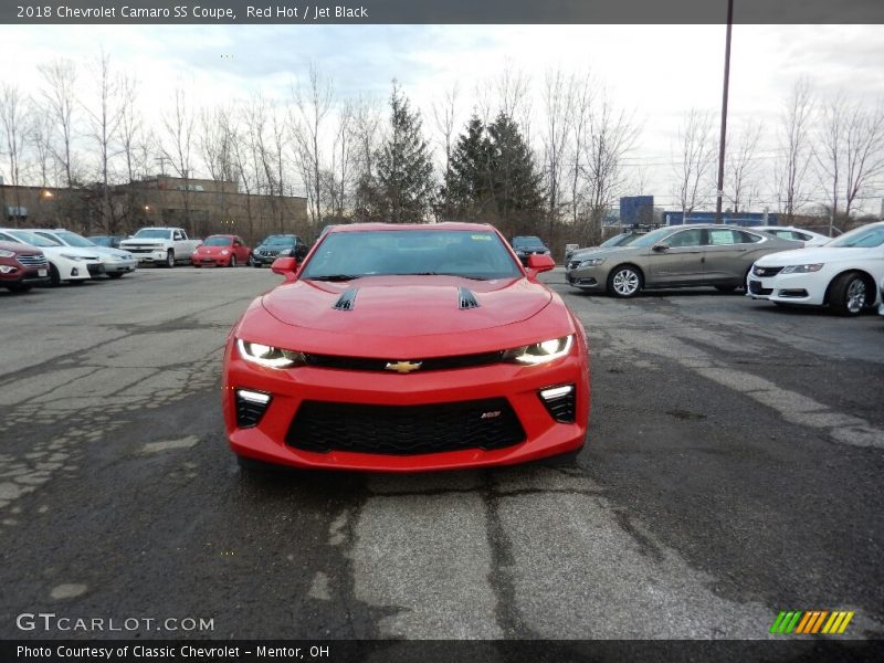 Red Hot / Jet Black 2018 Chevrolet Camaro SS Coupe