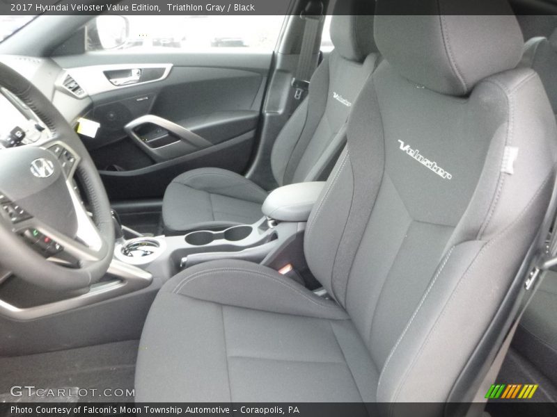 Front Seat of 2017 Veloster Value Edition