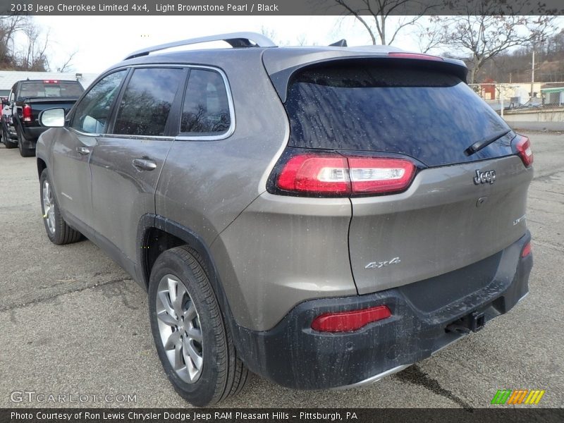 Light Brownstone Pearl / Black 2018 Jeep Cherokee Limited 4x4