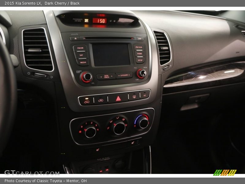 Dark Cherry / Black 2015 Kia Sorento LX