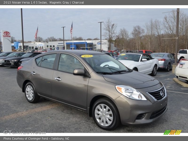 Magnetic Gray / Charcoal 2013 Nissan Versa 1.6 S Sedan