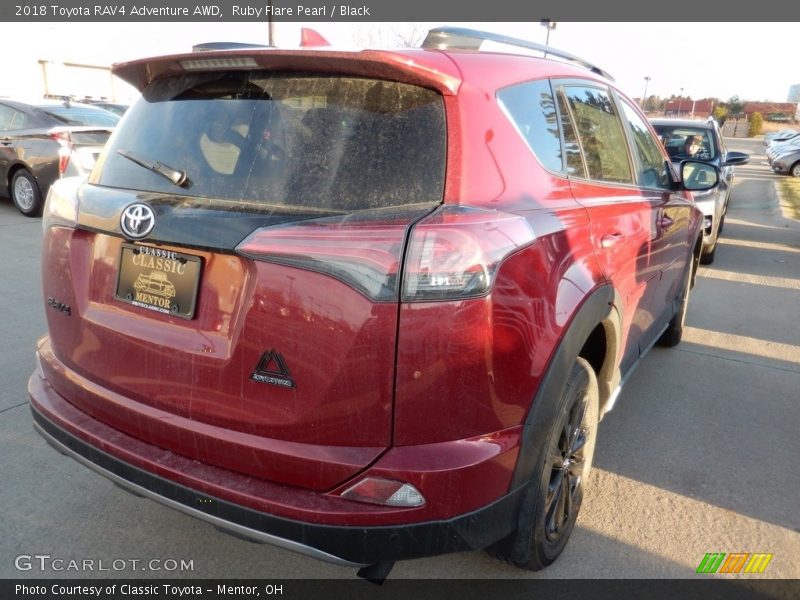 Ruby Flare Pearl / Black 2018 Toyota RAV4 Adventure AWD