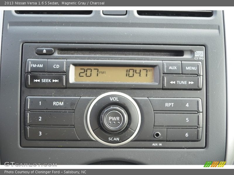 Magnetic Gray / Charcoal 2013 Nissan Versa 1.6 S Sedan