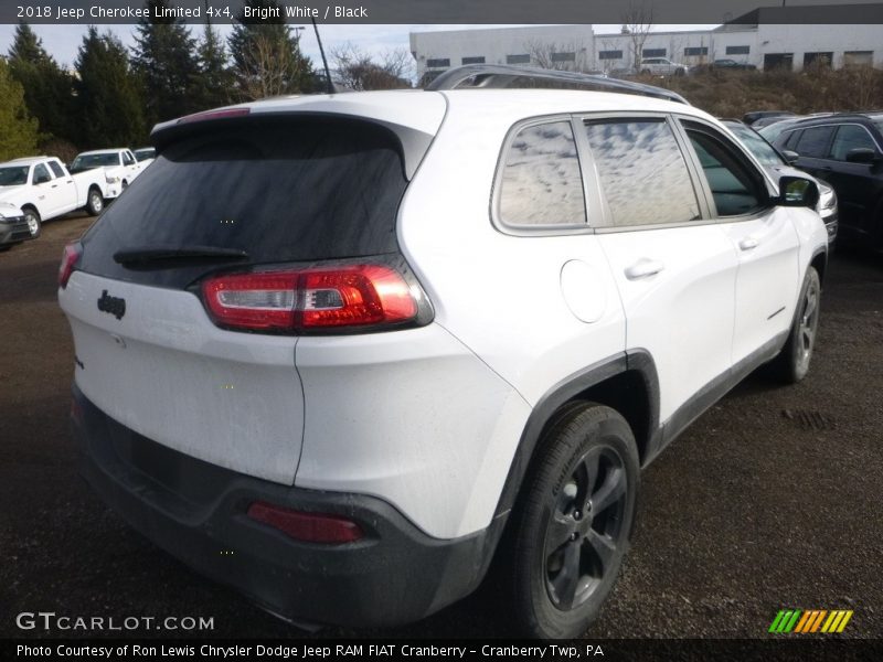 Bright White / Black 2018 Jeep Cherokee Limited 4x4