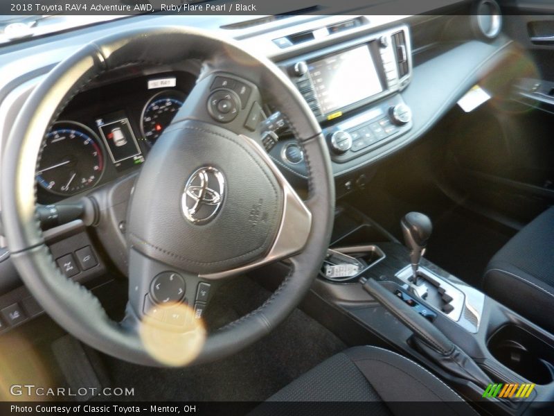 Ruby Flare Pearl / Black 2018 Toyota RAV4 Adventure AWD