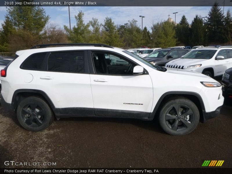 Bright White / Black 2018 Jeep Cherokee Limited 4x4
