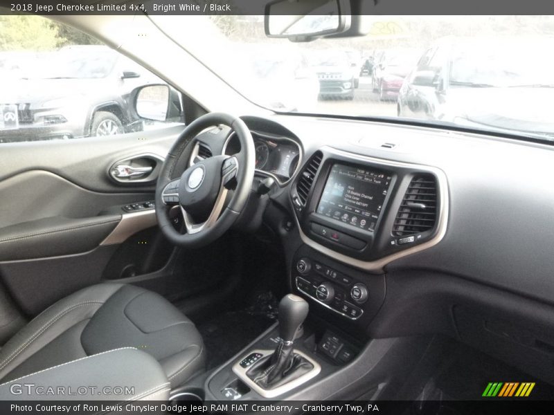 Bright White / Black 2018 Jeep Cherokee Limited 4x4