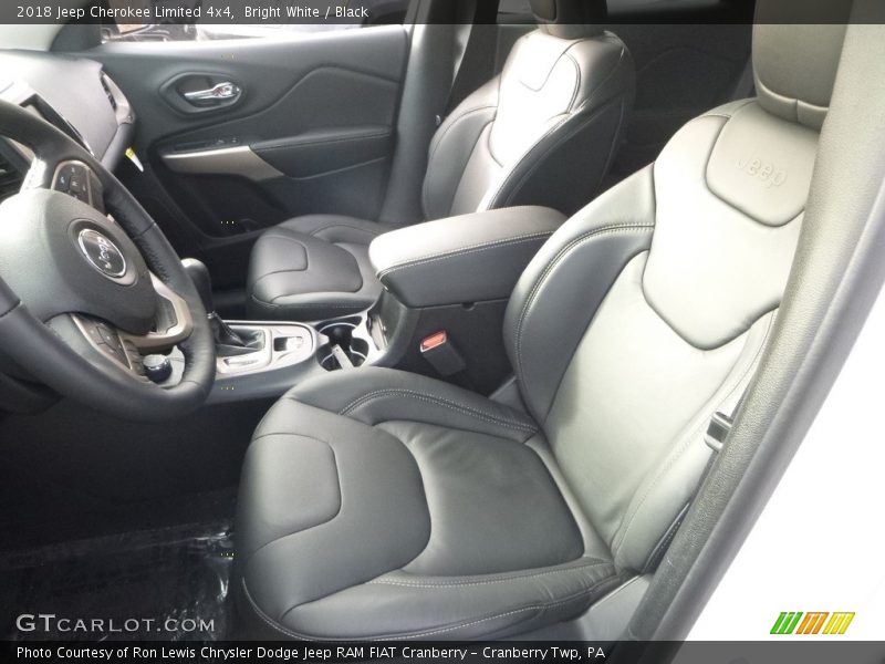 Bright White / Black 2018 Jeep Cherokee Limited 4x4