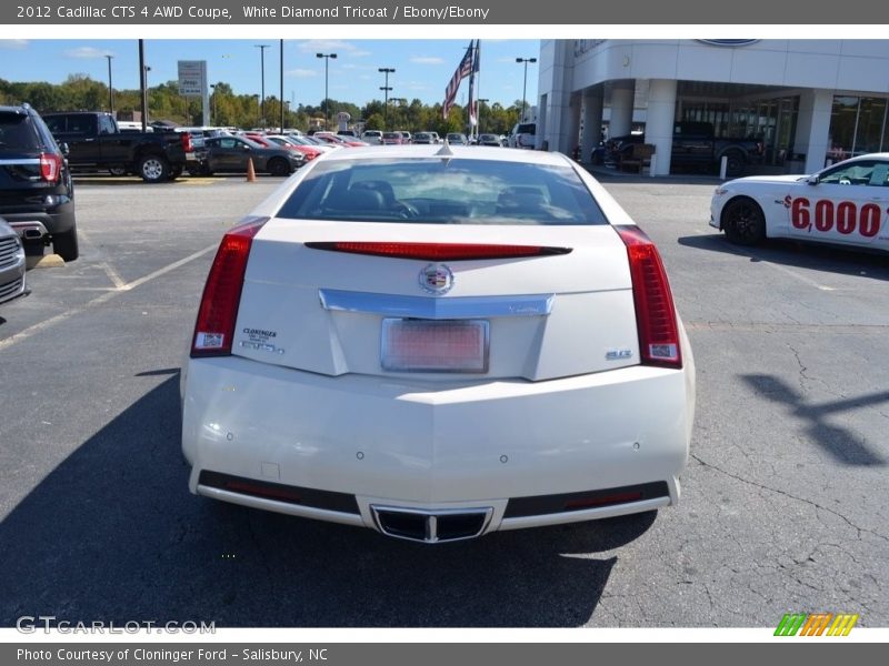 White Diamond Tricoat / Ebony/Ebony 2012 Cadillac CTS 4 AWD Coupe