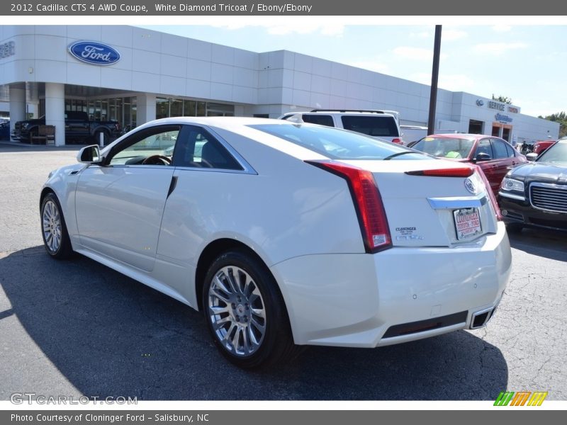White Diamond Tricoat / Ebony/Ebony 2012 Cadillac CTS 4 AWD Coupe
