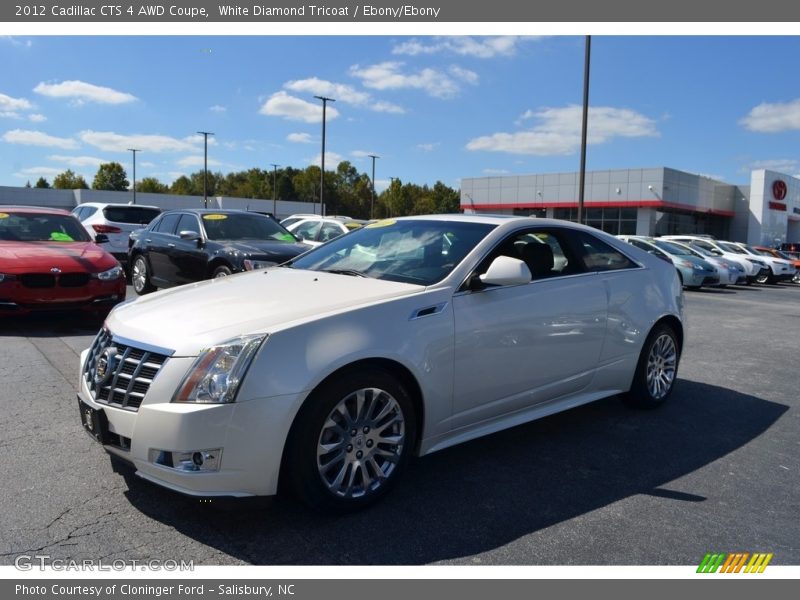 White Diamond Tricoat / Ebony/Ebony 2012 Cadillac CTS 4 AWD Coupe