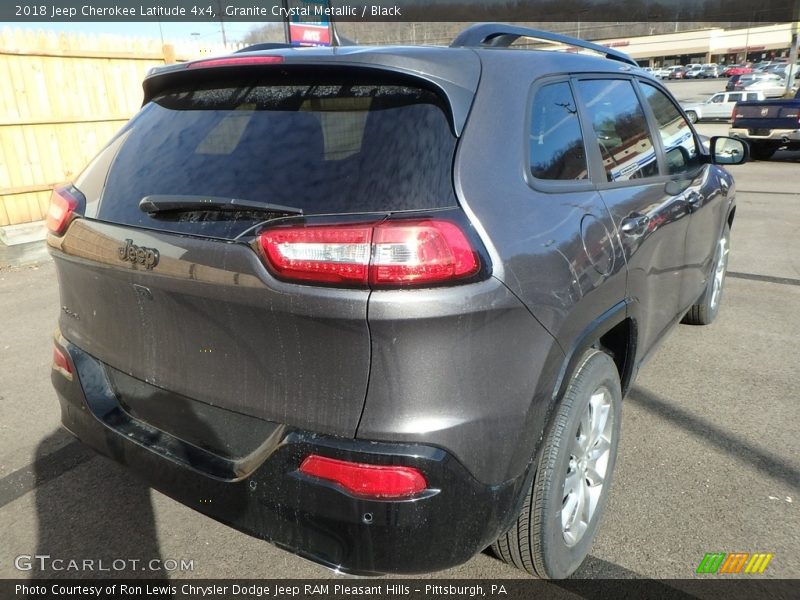 Granite Crystal Metallic / Black 2018 Jeep Cherokee Latitude 4x4