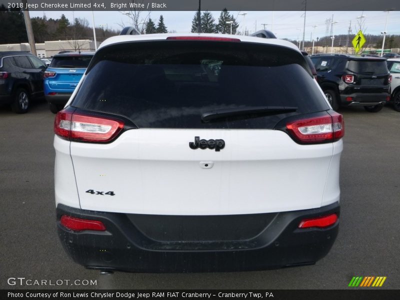 Bright White / Black 2018 Jeep Cherokee Limited 4x4