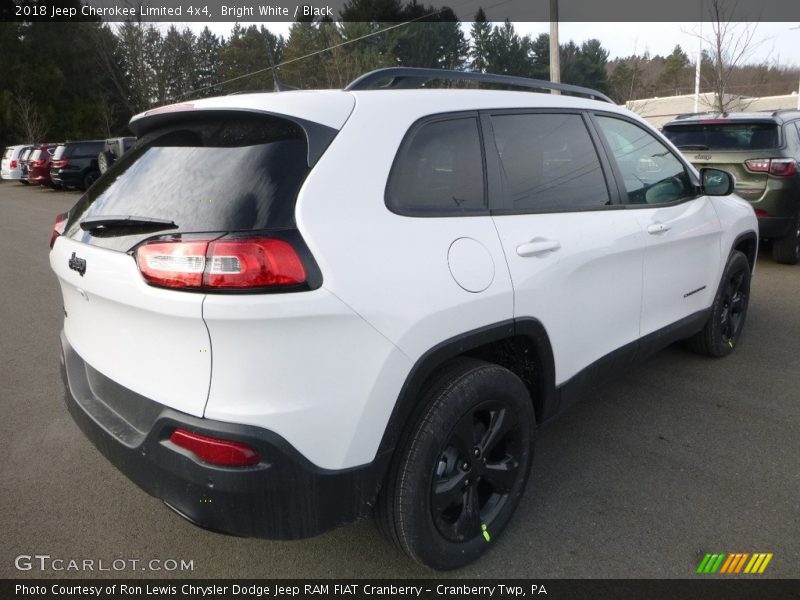 Bright White / Black 2018 Jeep Cherokee Limited 4x4