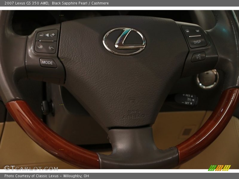 Black Sapphire Pearl / Cashmere 2007 Lexus GS 350 AWD