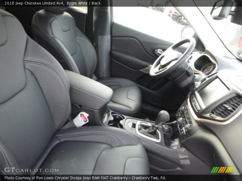 Bright White / Black 2018 Jeep Cherokee Limited 4x4
