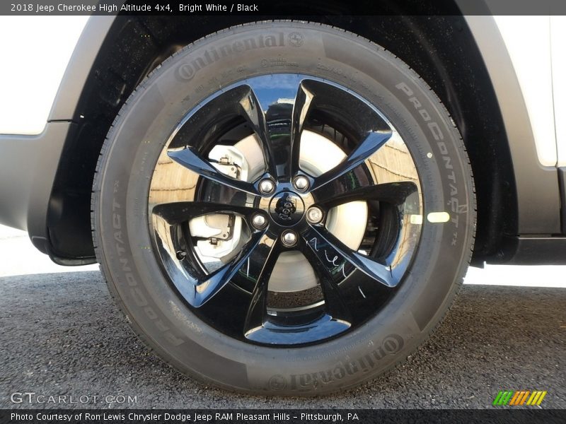 Bright White / Black 2018 Jeep Cherokee High Altitude 4x4