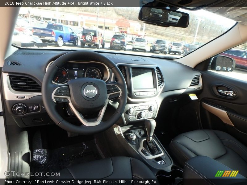 Bright White / Black 2018 Jeep Cherokee High Altitude 4x4