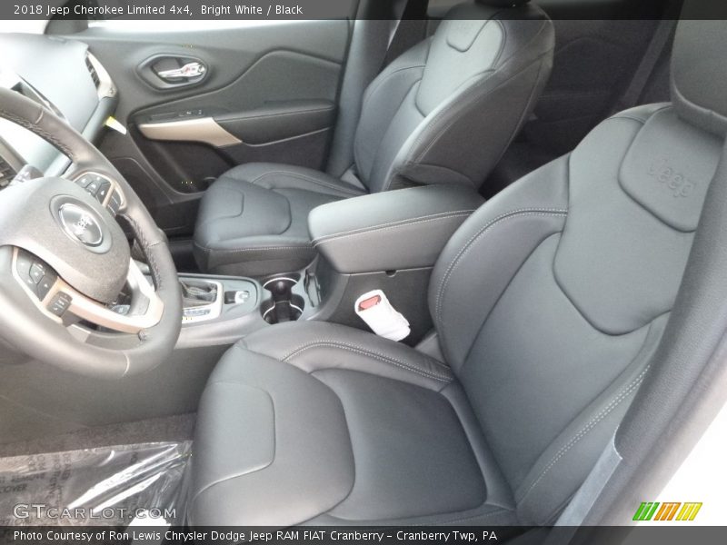 Bright White / Black 2018 Jeep Cherokee Limited 4x4