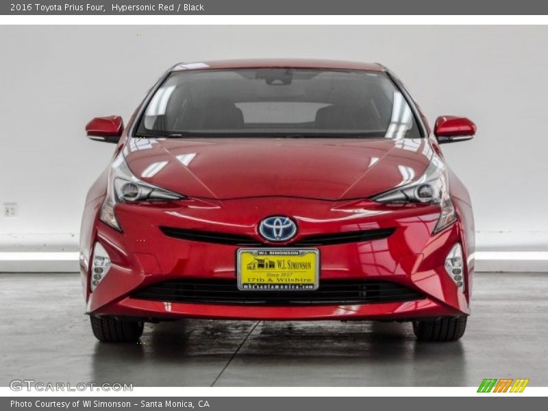 Hypersonic Red / Black 2016 Toyota Prius Four