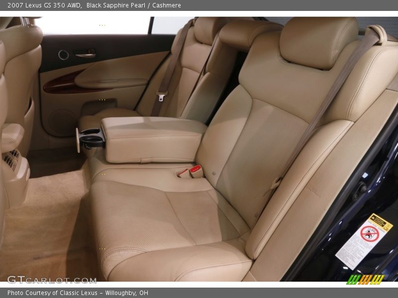 Black Sapphire Pearl / Cashmere 2007 Lexus GS 350 AWD