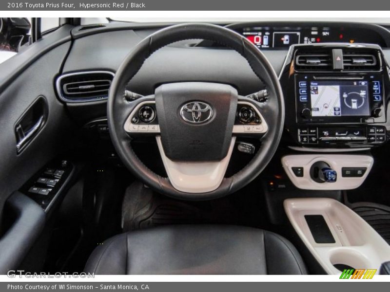 Hypersonic Red / Black 2016 Toyota Prius Four