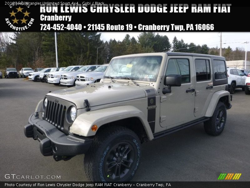 Gobi / Black 2018 Jeep Wrangler Unlimited Sport 4x4