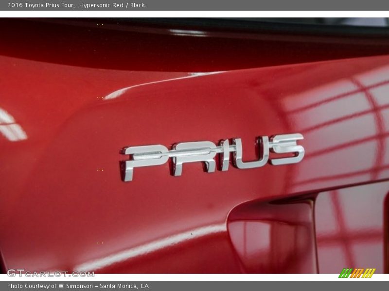 Hypersonic Red / Black 2016 Toyota Prius Four