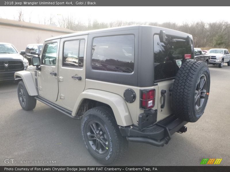 Gobi / Black 2018 Jeep Wrangler Unlimited Sport 4x4