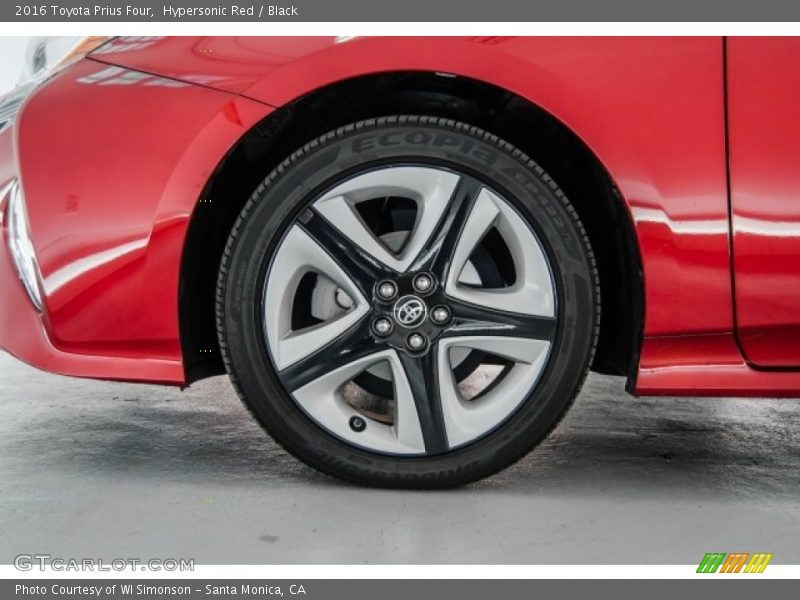 Hypersonic Red / Black 2016 Toyota Prius Four
