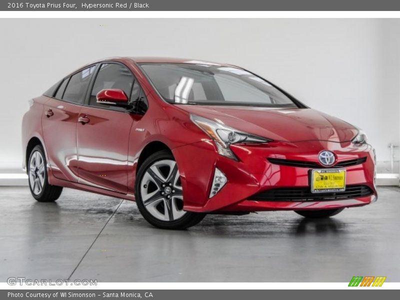 Hypersonic Red / Black 2016 Toyota Prius Four