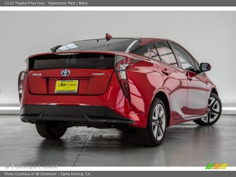 Hypersonic Red / Black 2016 Toyota Prius Four