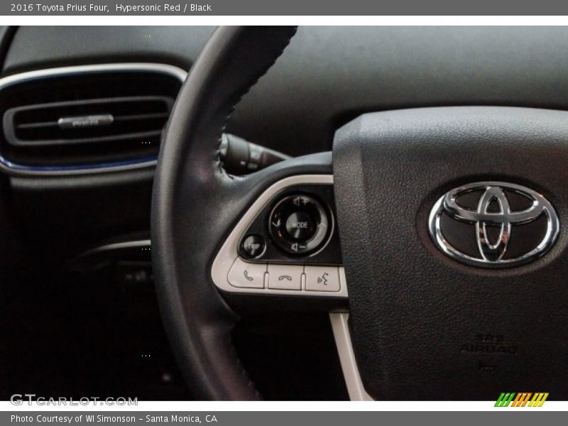 Hypersonic Red / Black 2016 Toyota Prius Four