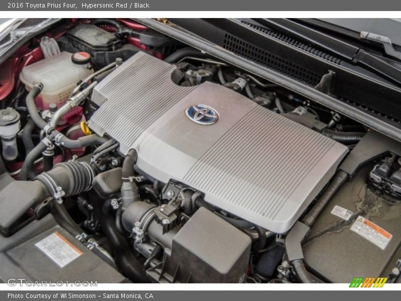 Hypersonic Red / Black 2016 Toyota Prius Four