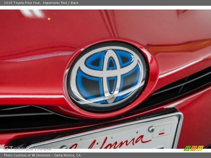 Hypersonic Red / Black 2016 Toyota Prius Four