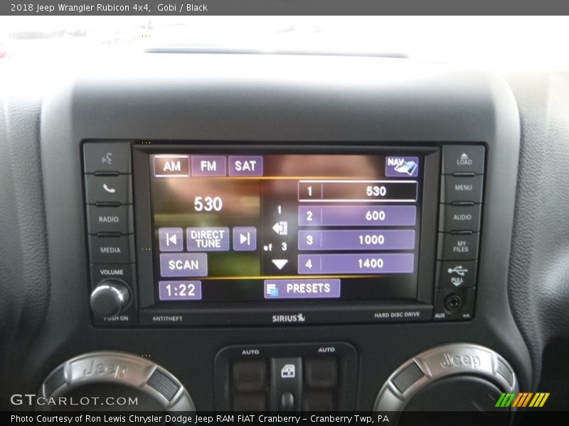 Controls of 2018 Wrangler Rubicon 4x4