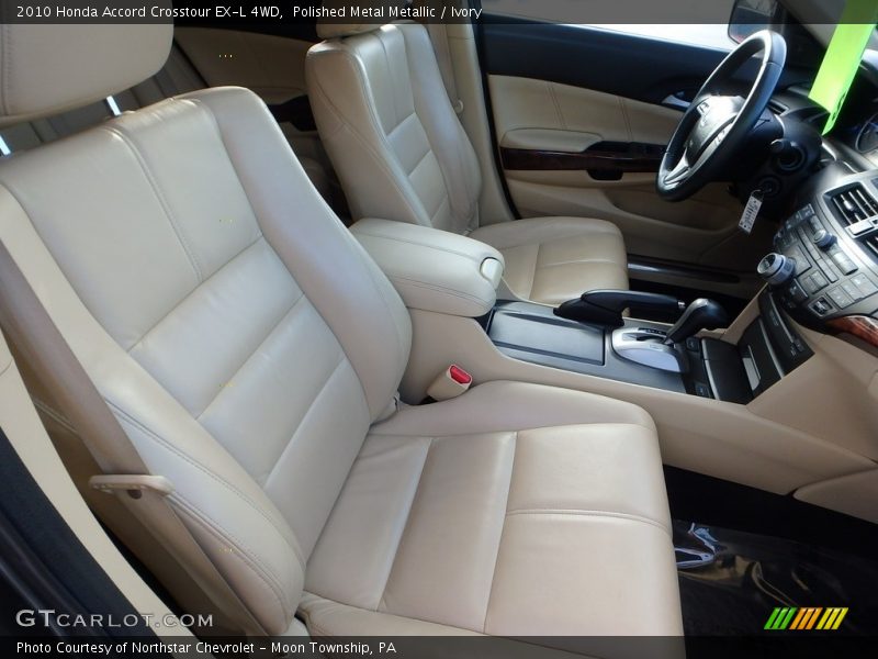 Polished Metal Metallic / Ivory 2010 Honda Accord Crosstour EX-L 4WD