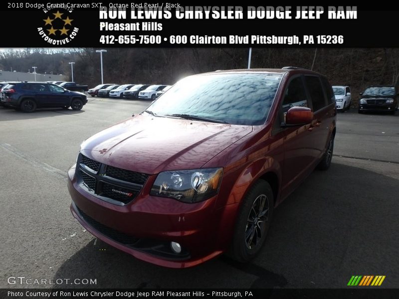 Octane Red Pearl / Black 2018 Dodge Grand Caravan SXT