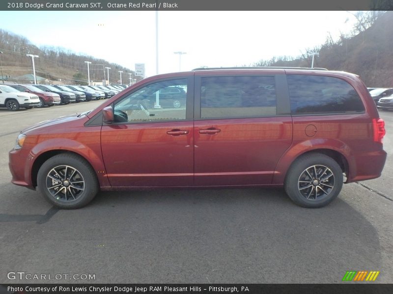 Octane Red Pearl / Black 2018 Dodge Grand Caravan SXT