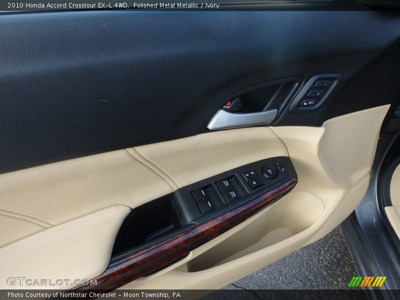 Polished Metal Metallic / Ivory 2010 Honda Accord Crosstour EX-L 4WD