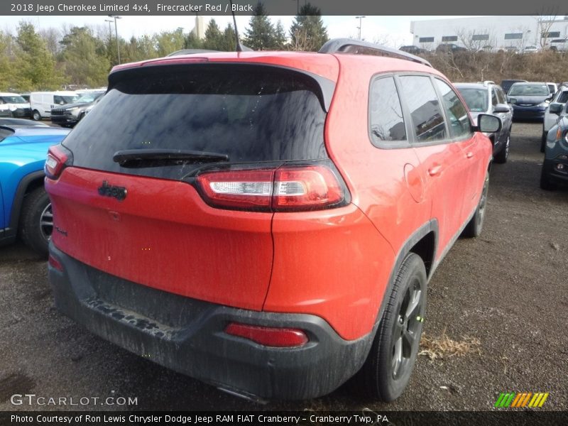 Firecracker Red / Black 2018 Jeep Cherokee Limited 4x4