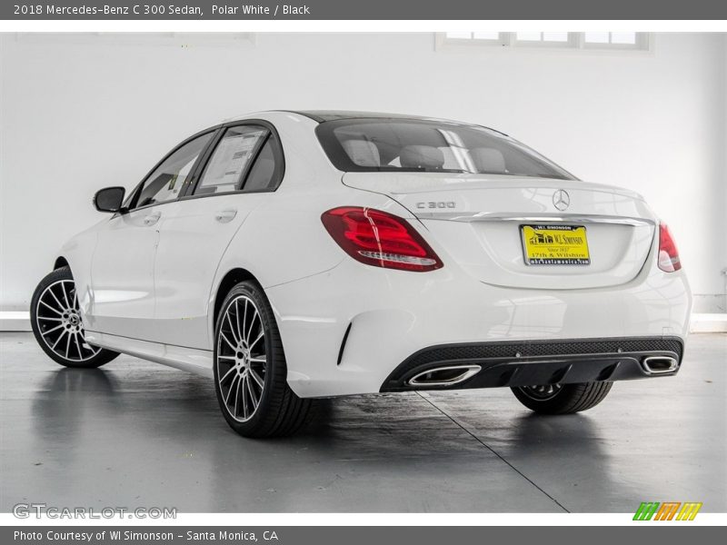 Polar White / Black 2018 Mercedes-Benz C 300 Sedan