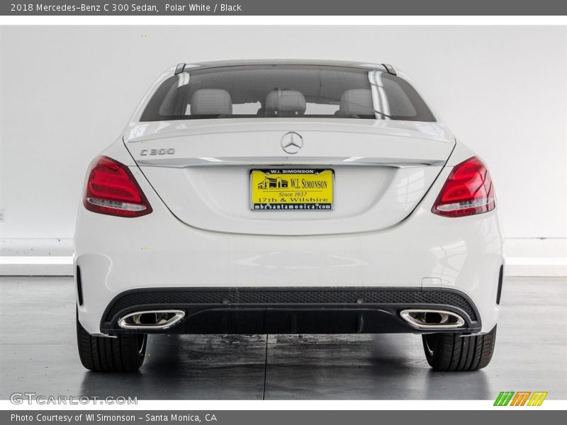 Polar White / Black 2018 Mercedes-Benz C 300 Sedan