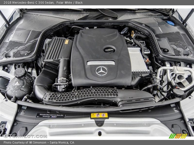 Polar White / Black 2018 Mercedes-Benz C 300 Sedan