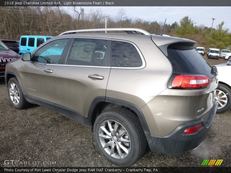 Light Brownstone Pearl / Black 2018 Jeep Cherokee Limited 4x4