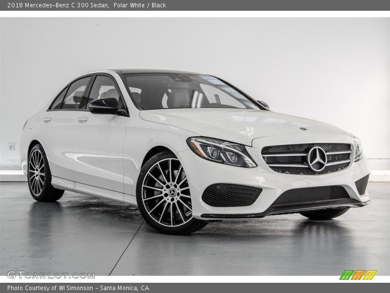 Polar White / Black 2018 Mercedes-Benz C 300 Sedan