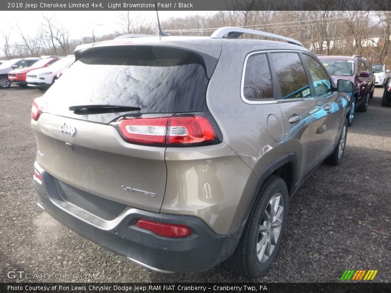 Light Brownstone Pearl / Black 2018 Jeep Cherokee Limited 4x4