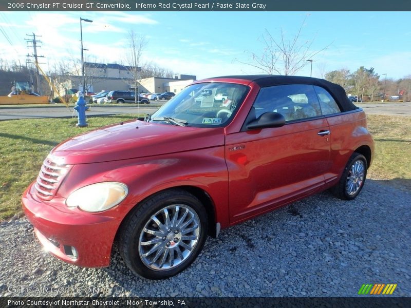 Inferno Red Crystal Pearl / Pastel Slate Gray 2006 Chrysler PT Cruiser GT Convertible